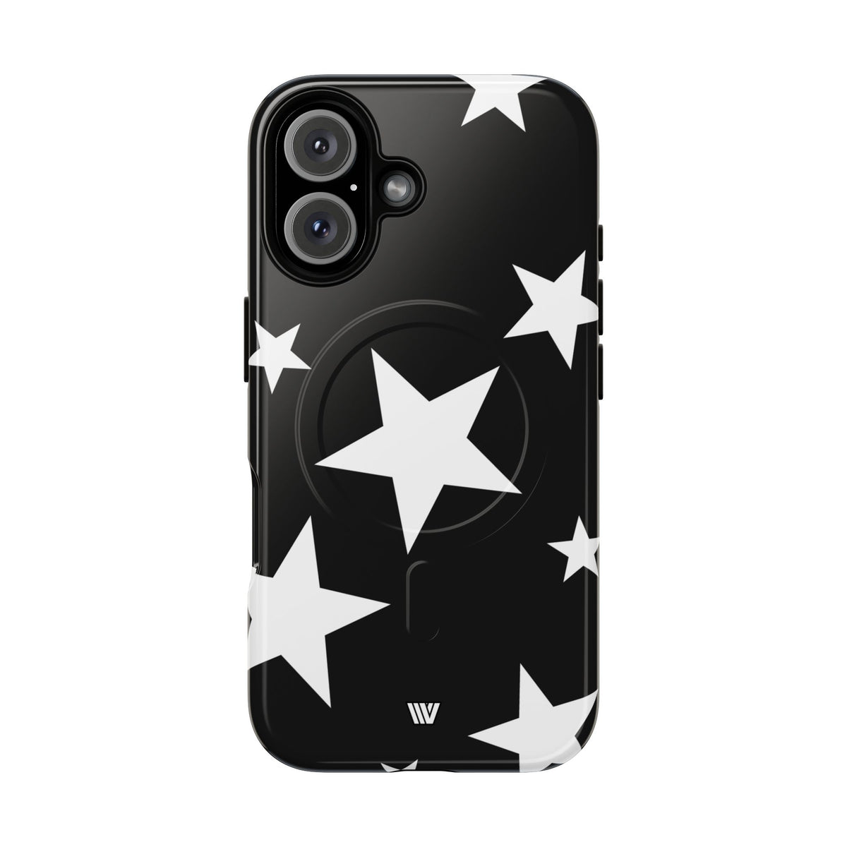JET BLACK BOLD STARS | MagSafe Tough iPhone Case