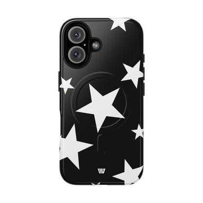 JET BLACK BOLD STARS | MagSafe Tough iPhone Case