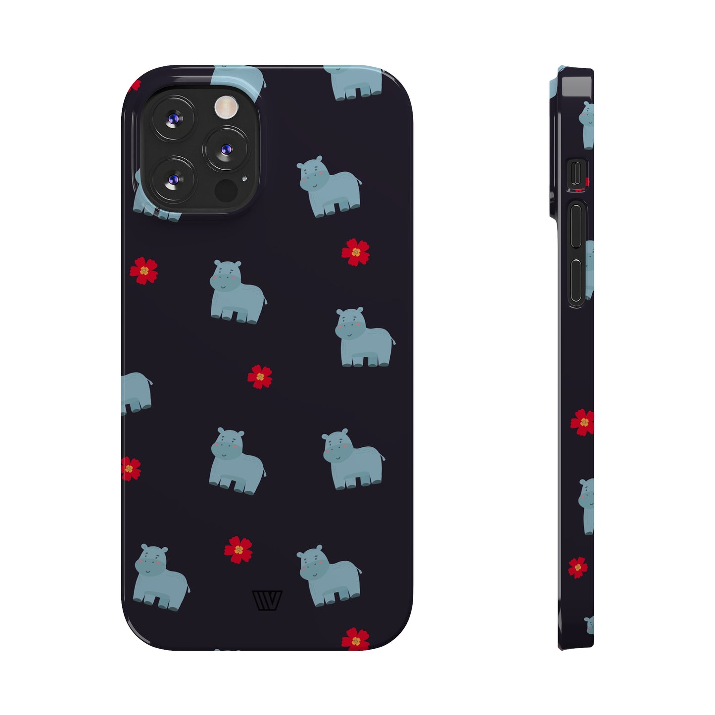 HIPPO PATTERN | Slim iPhone Case - Trovvve