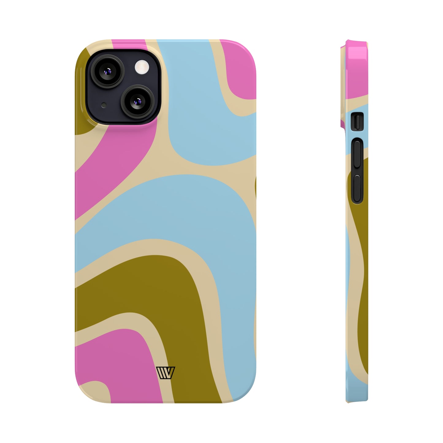 LARGE GROOVY WAVES | Slim iPhone Case - Trovvve