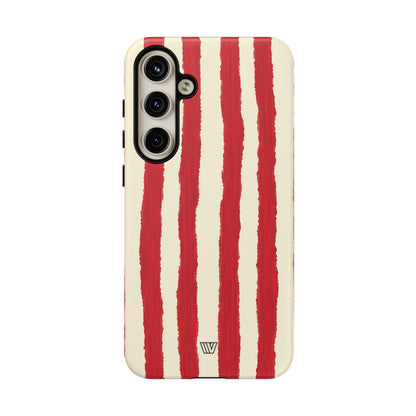 CANDY CANE STRIPE | Tough Phone Case