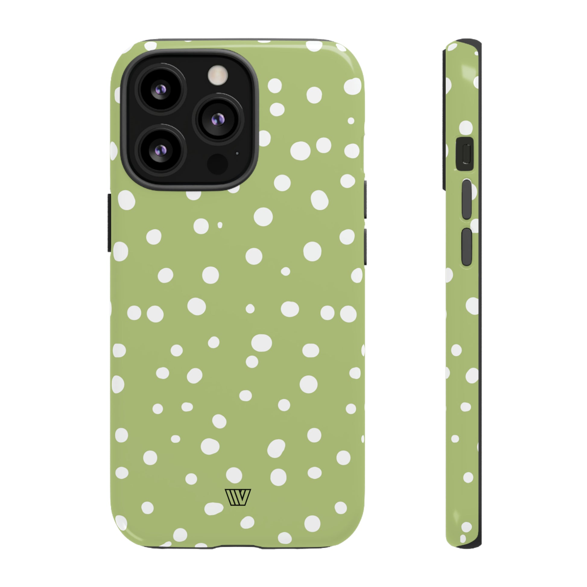 PALE OLIVE DOTS | Tough Phone Case - Trovvve