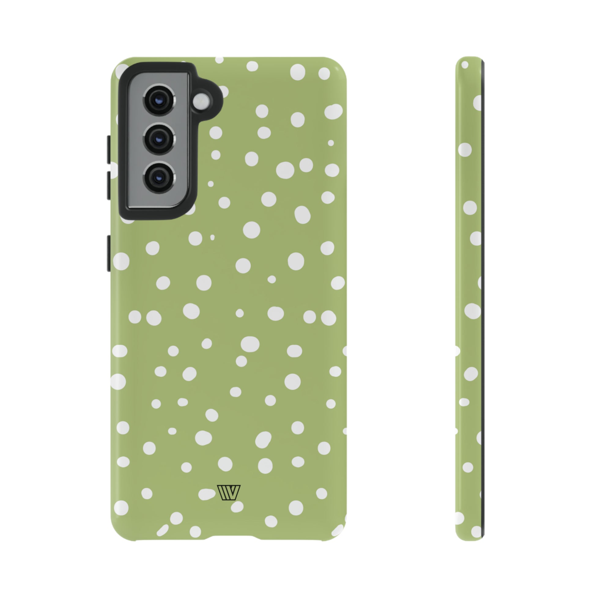 PALE OLIVE DOTS | Tough Phone Case - Trovvve