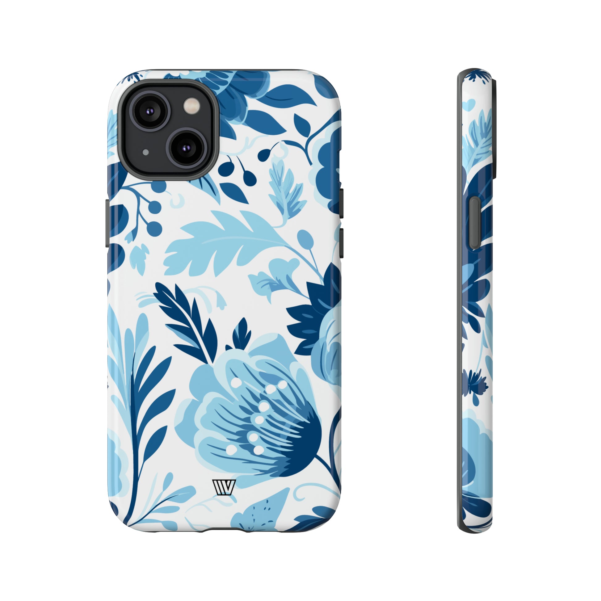 BLUE WHITE FLOWERS | Tough Phone Case - Trovvve