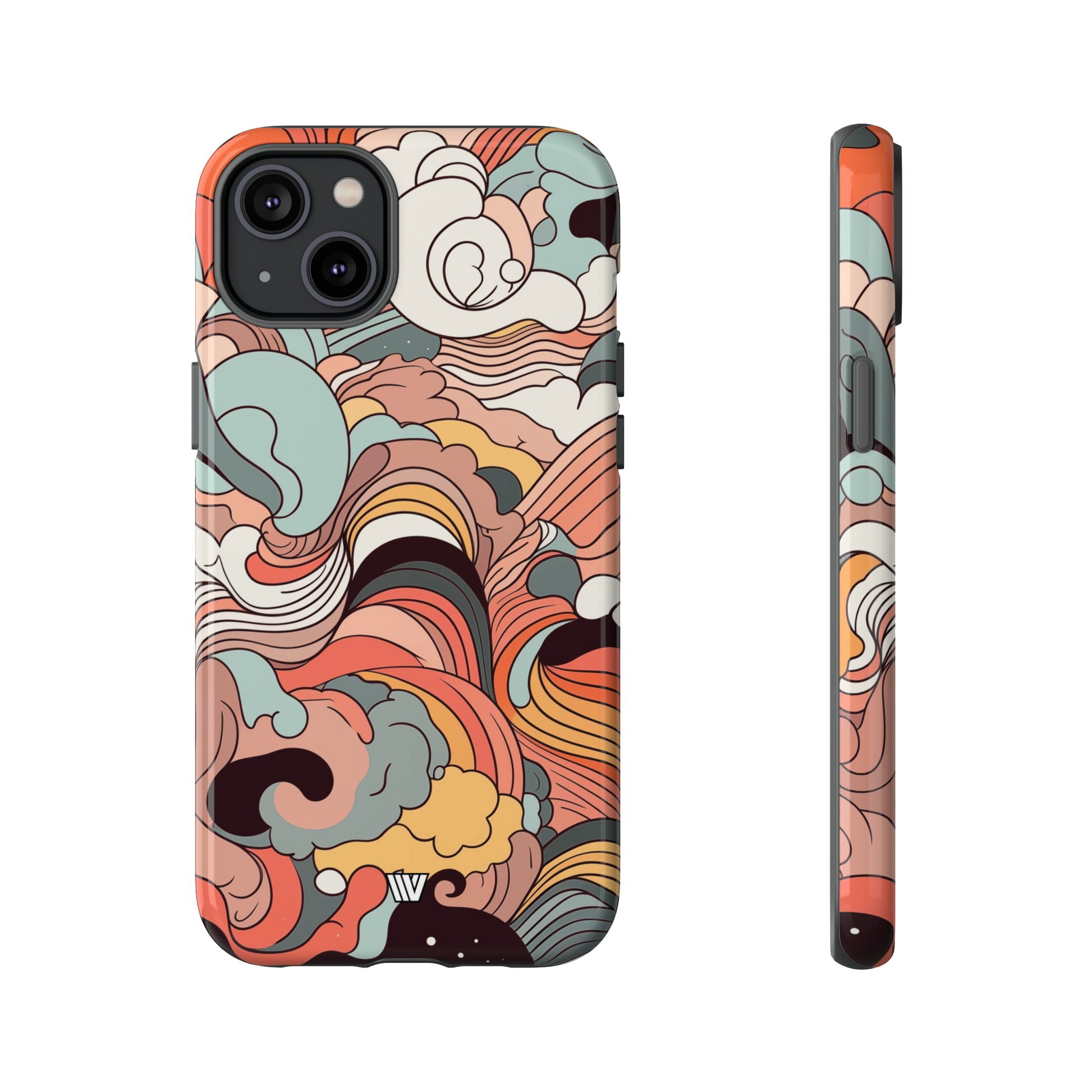 ABSTRACT DOODLE CLOUDS | Tough Phone Case - Trovvve