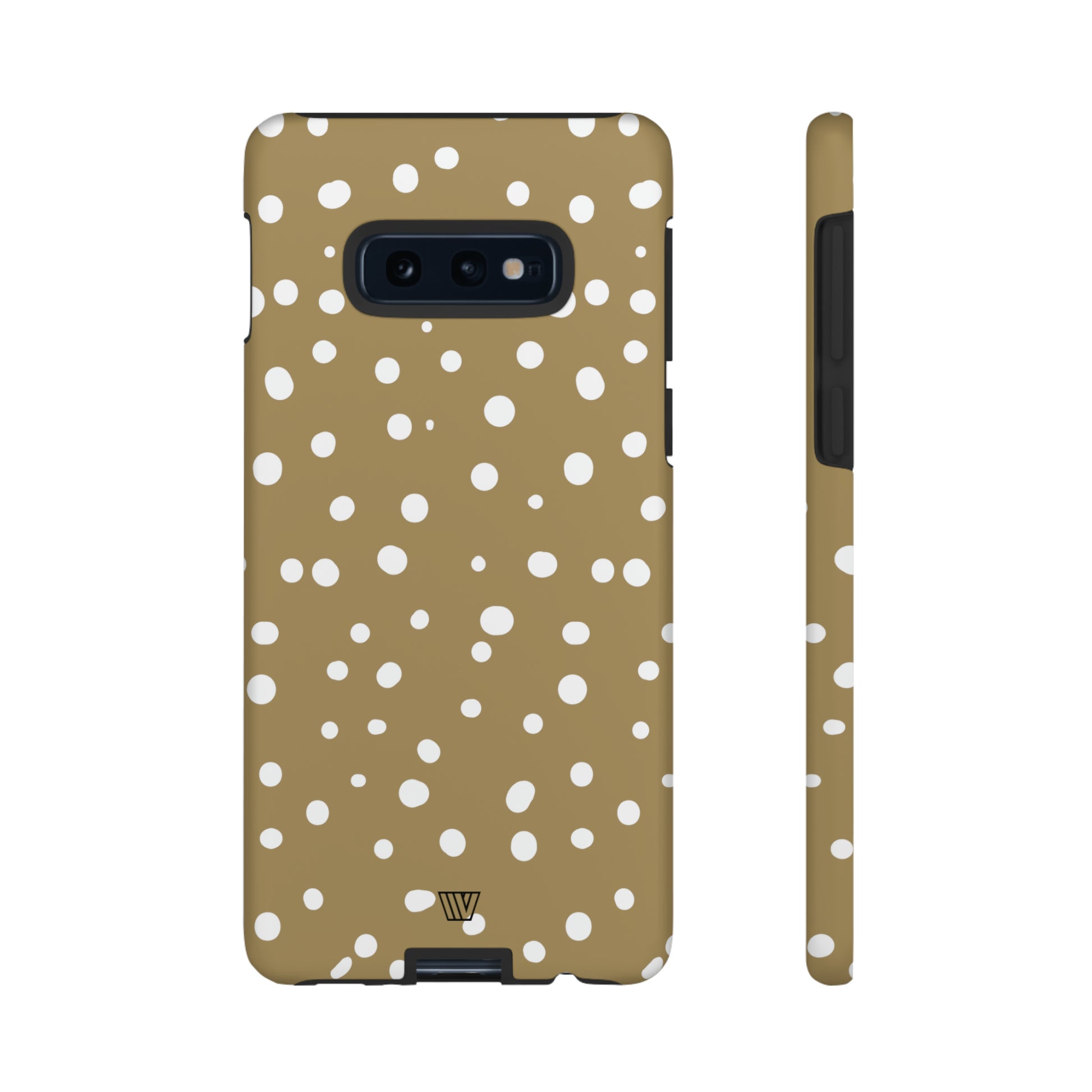 DARK BEIGE DOTS | Tough Phone Case - Trovvve