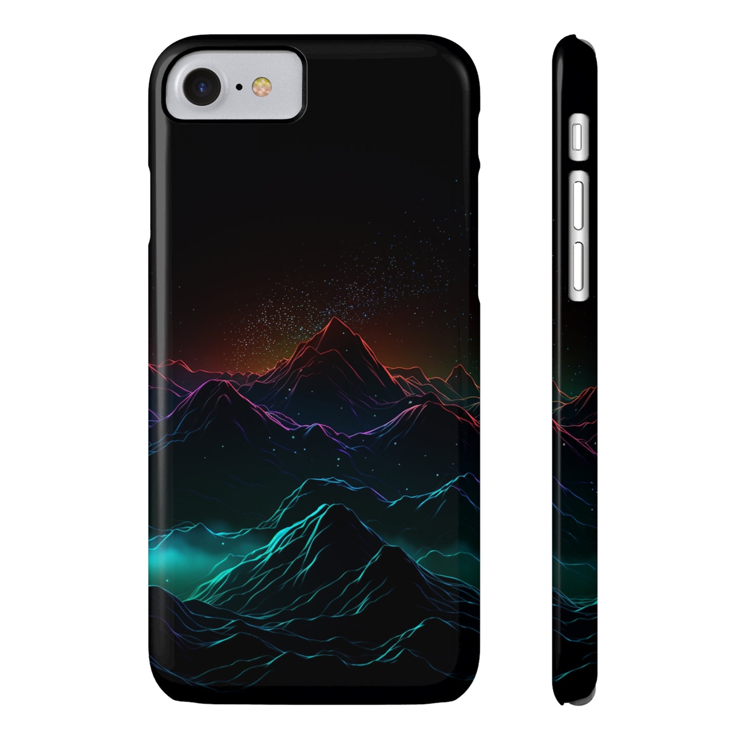 NEON MOUNTAINS | Slim iPhone Case - Trovvve