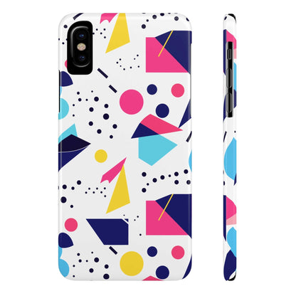 80s / 90s RETRO PATTERN LIGHT | Slim iPhone Case - Trovvve