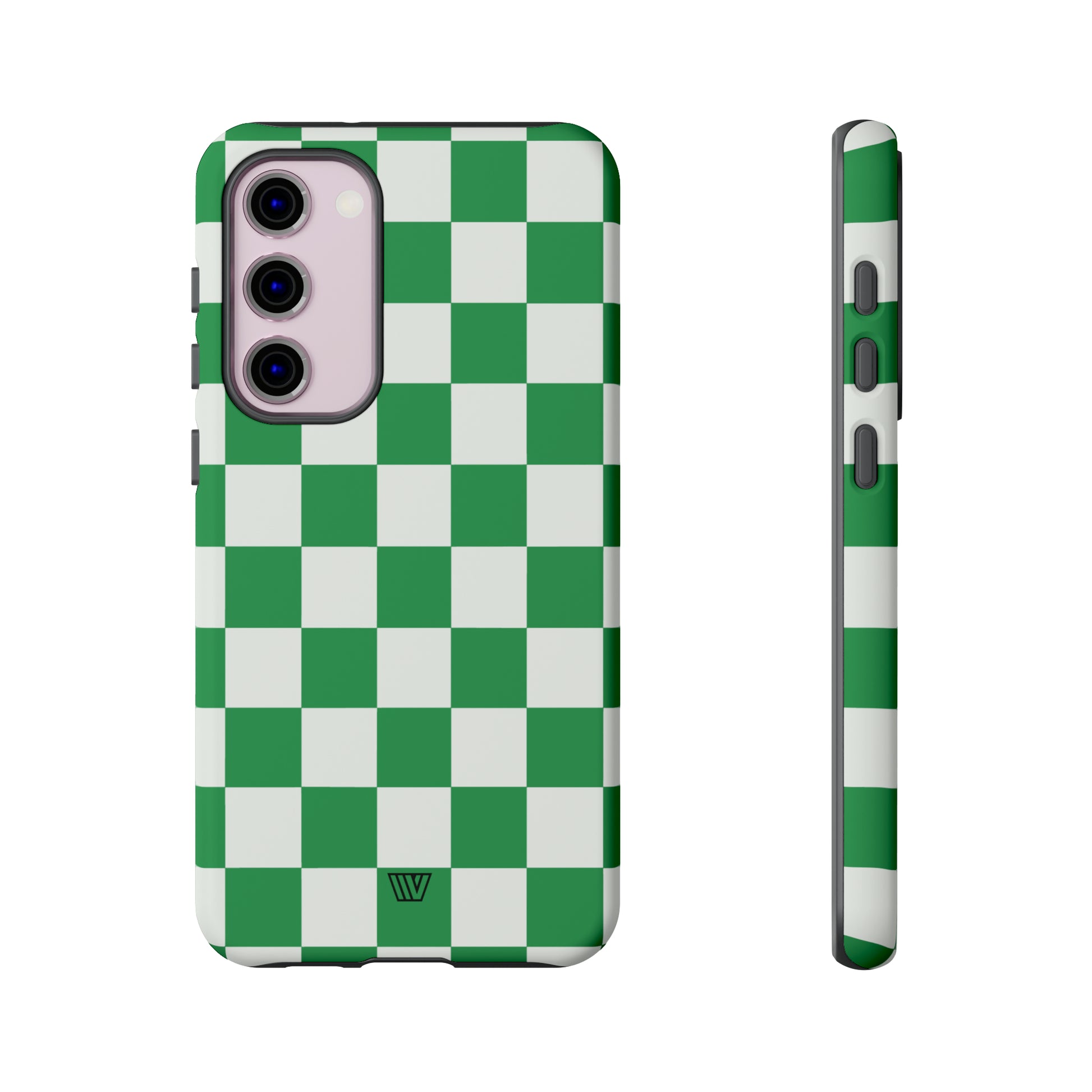 GREEN WHITE CHECKERBOARD | Tough Phone Case - Trovvve