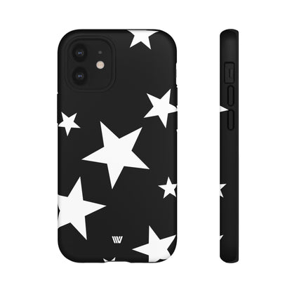 JET BLACK BOLD STARS | Tough Phone Case