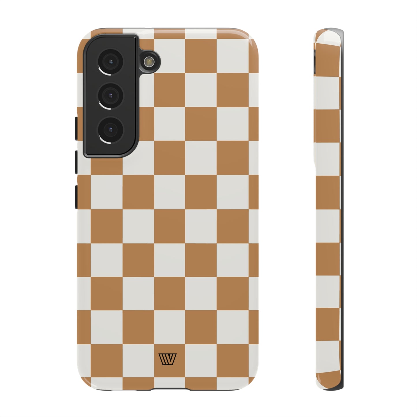 CHESTNUT CHECKERBOARD | Tough Phone Case - Trovvve