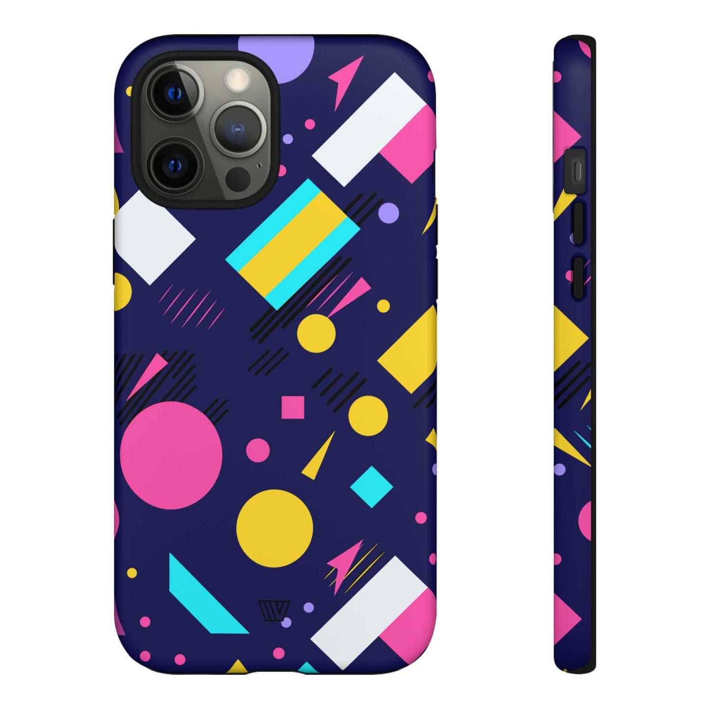 80s / 90s RETRO PATTERN DARK | Tough Phone Case