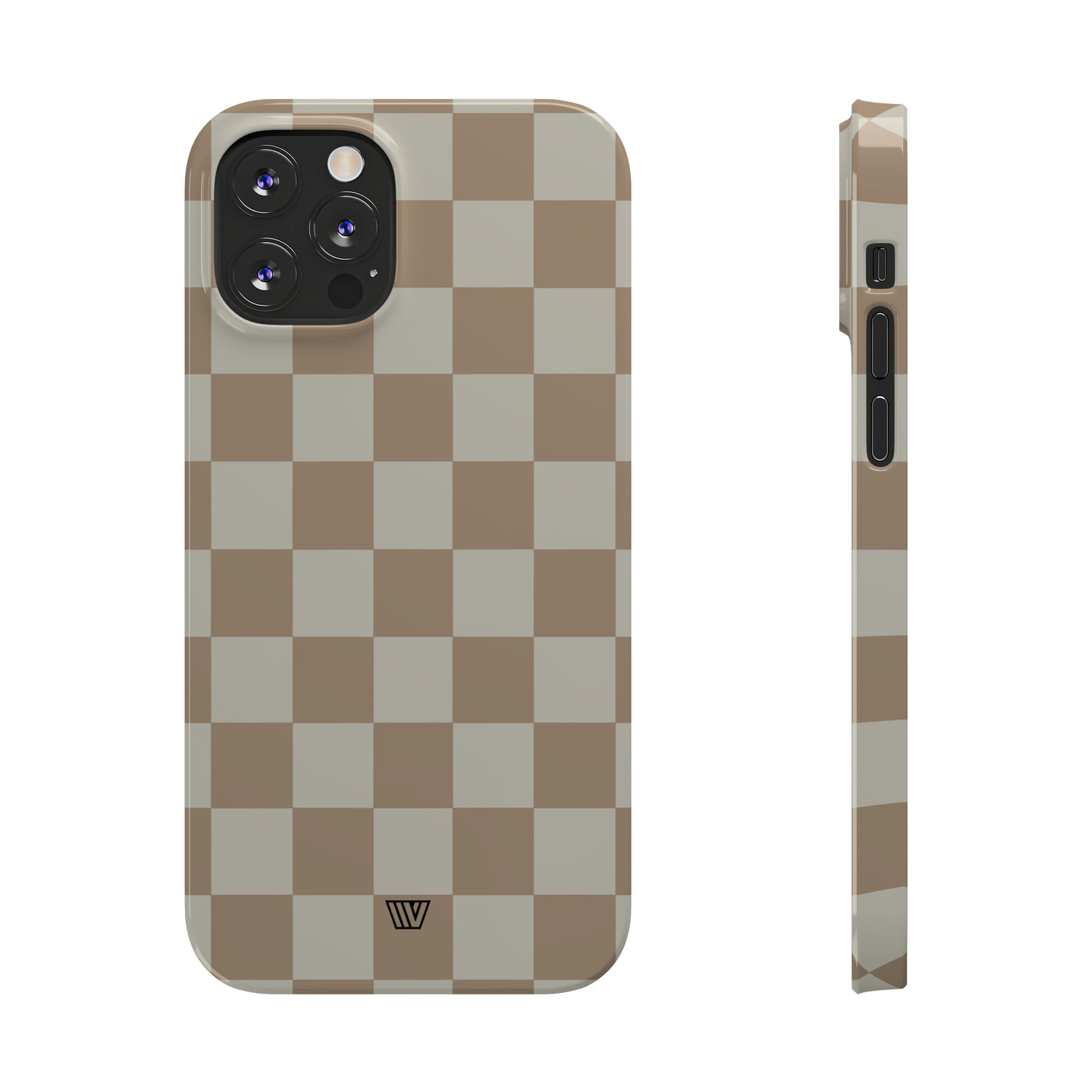 NEUTRAL CHECKERBOARD | Slim iPhone Case - Trovvve