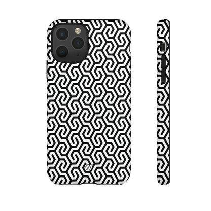 ABSTRACT INTERLOCKING PATTERN | Tough Phone Case