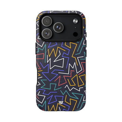 Zigzag Night MagSafe Tough iPhone Case – iPhone 17 Pro, Matte