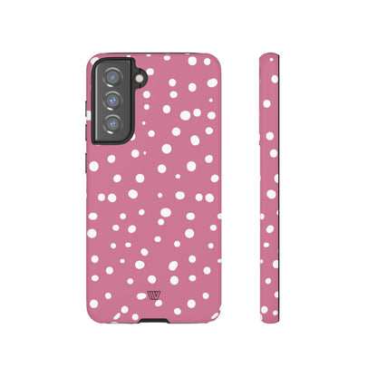 BLUSH RED DOTS | Tough Phone Case - Trovvve