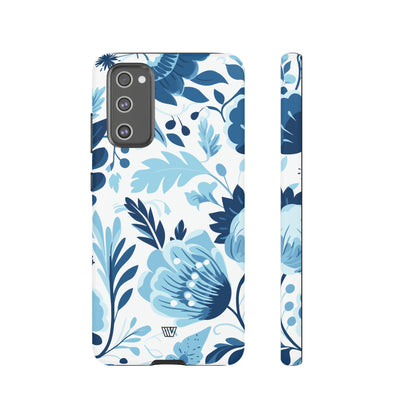 BLUE WHITE FLOWERS | Tough Phone Case - Trovvve