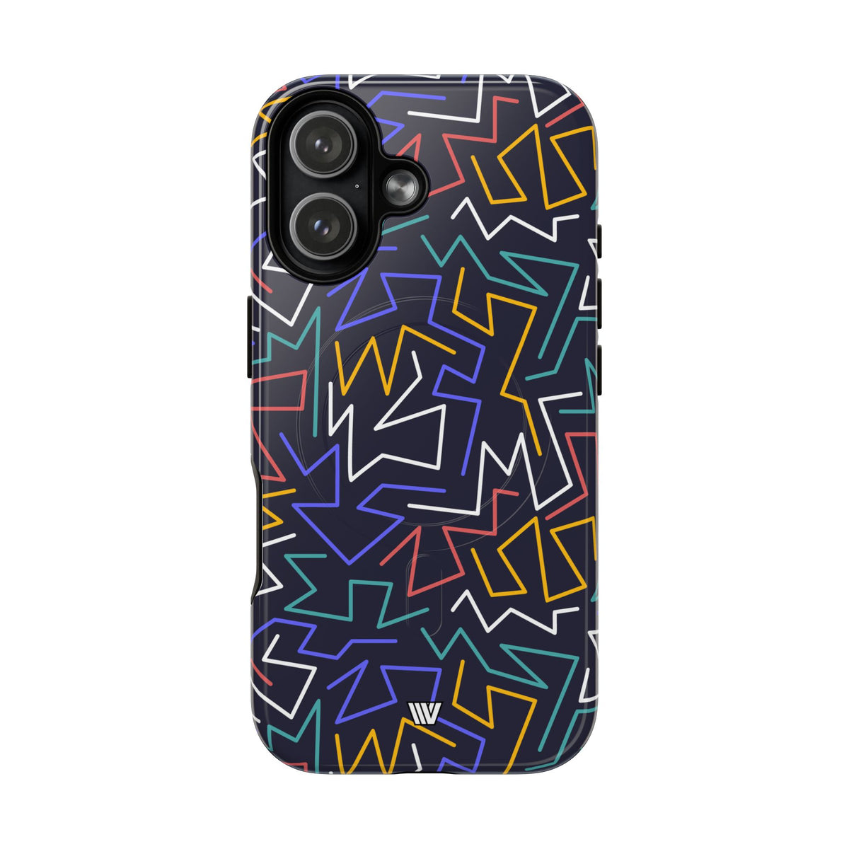 Zigzag Night MagSafe Tough iPhone Case – iPhone 17, Glossy
