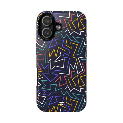 Zigzag Night MagSafe Tough iPhone Case – iPhone 17, Glossy