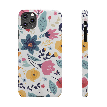 FLOWER PATTERN | Slim iPhone Case - Trovvve