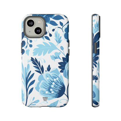 BLUE WHITE FLOWERS | Tough Phone Case - Trovvve