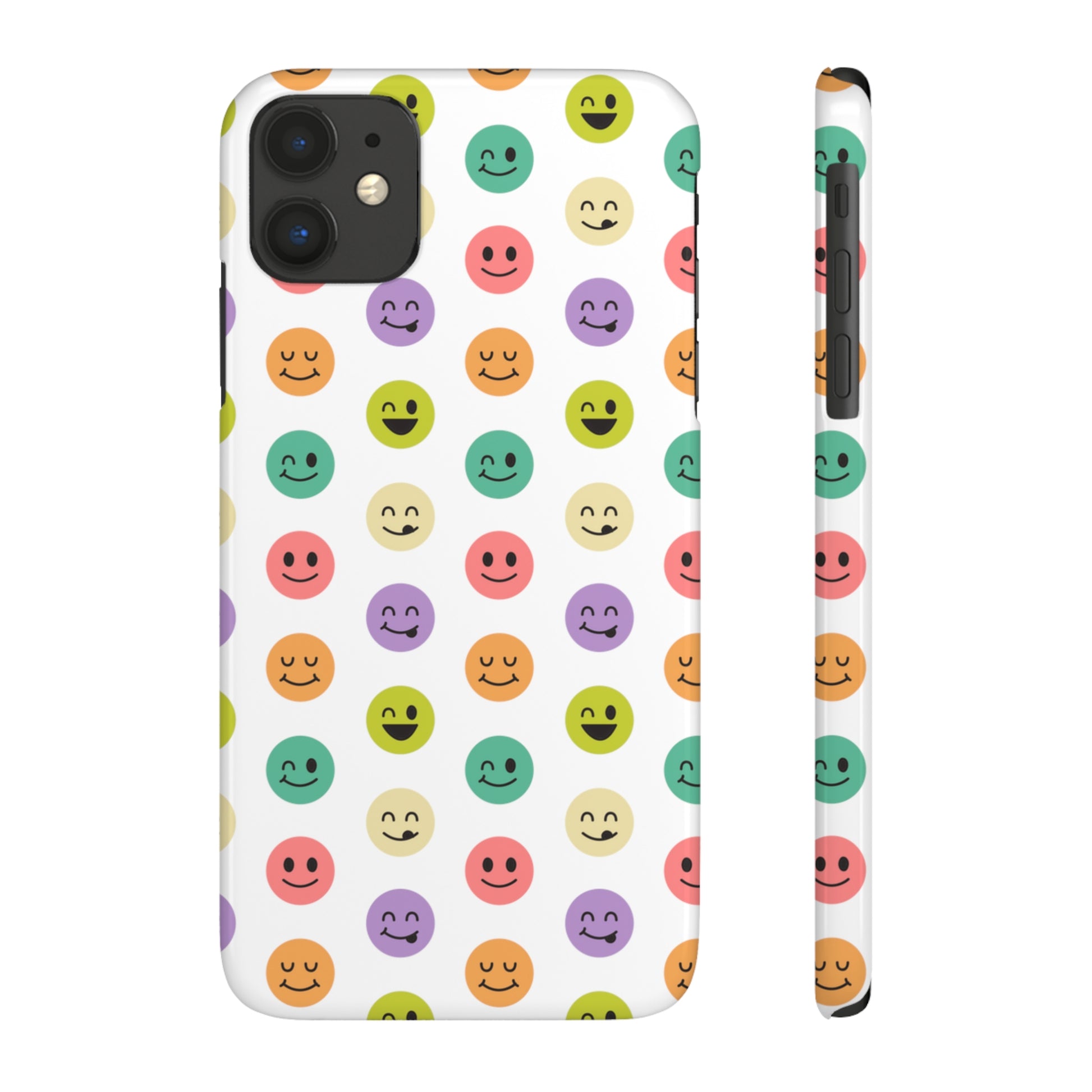 SMILEY FACE PATTERN | Slim iPhone Case - Trovvve