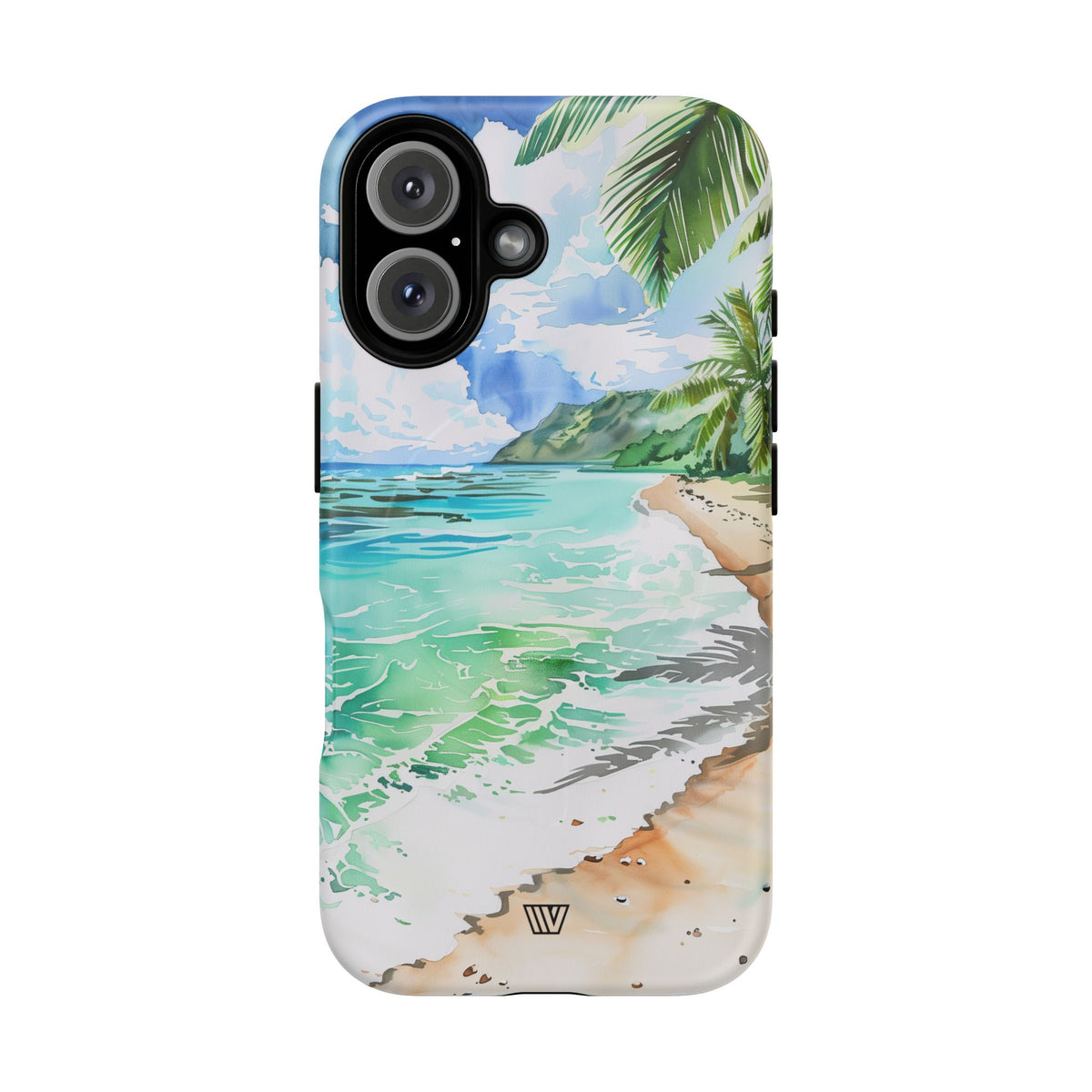Watercolor Beach MagSafe Tough iPhone Case – iPhone 16, Matte
