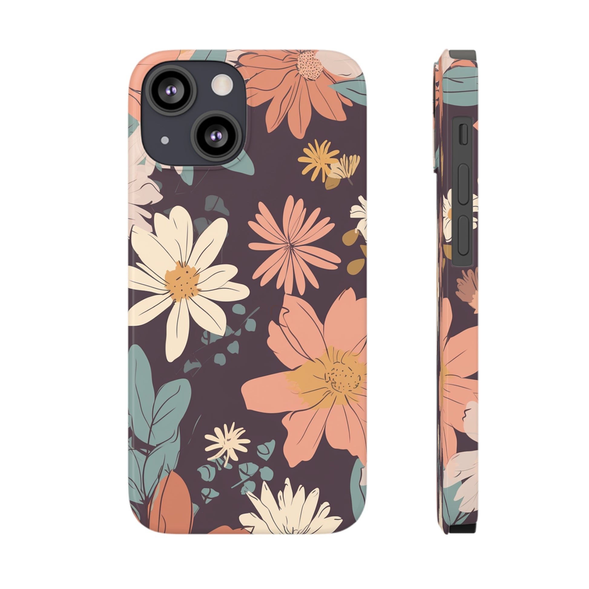 FLOWER PATTERN  | Slim iPhone Case - Trovvve