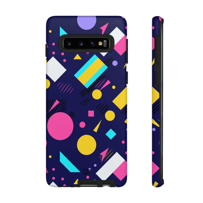 80s / 90s RETRO PATTERN DARK | Tough Phone Case