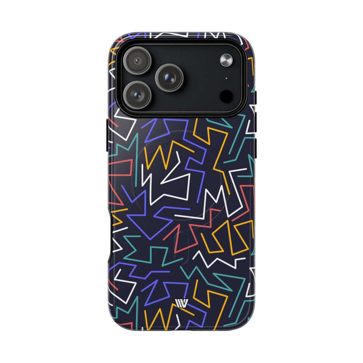 Zigzag Night MagSafe Tough iPhone Case – iPhone 17 Pro Max, Glossy