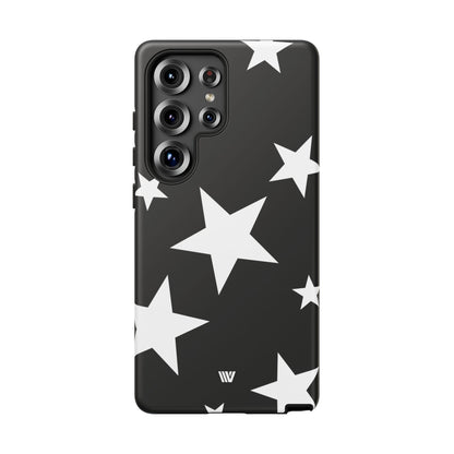 JET BLACK BOLD STARS | Tough Phone Case