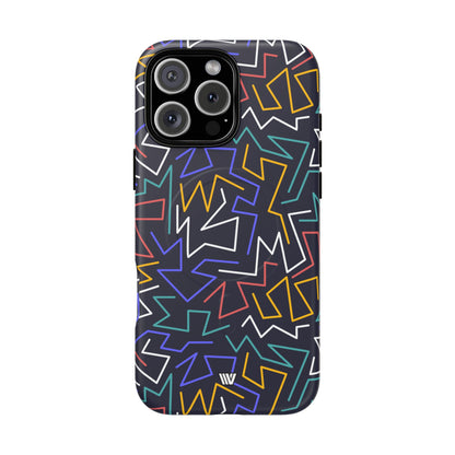 Zigzag Night MagSafe Tough iPhone Case – iPhone 16 Pro Max, Matte