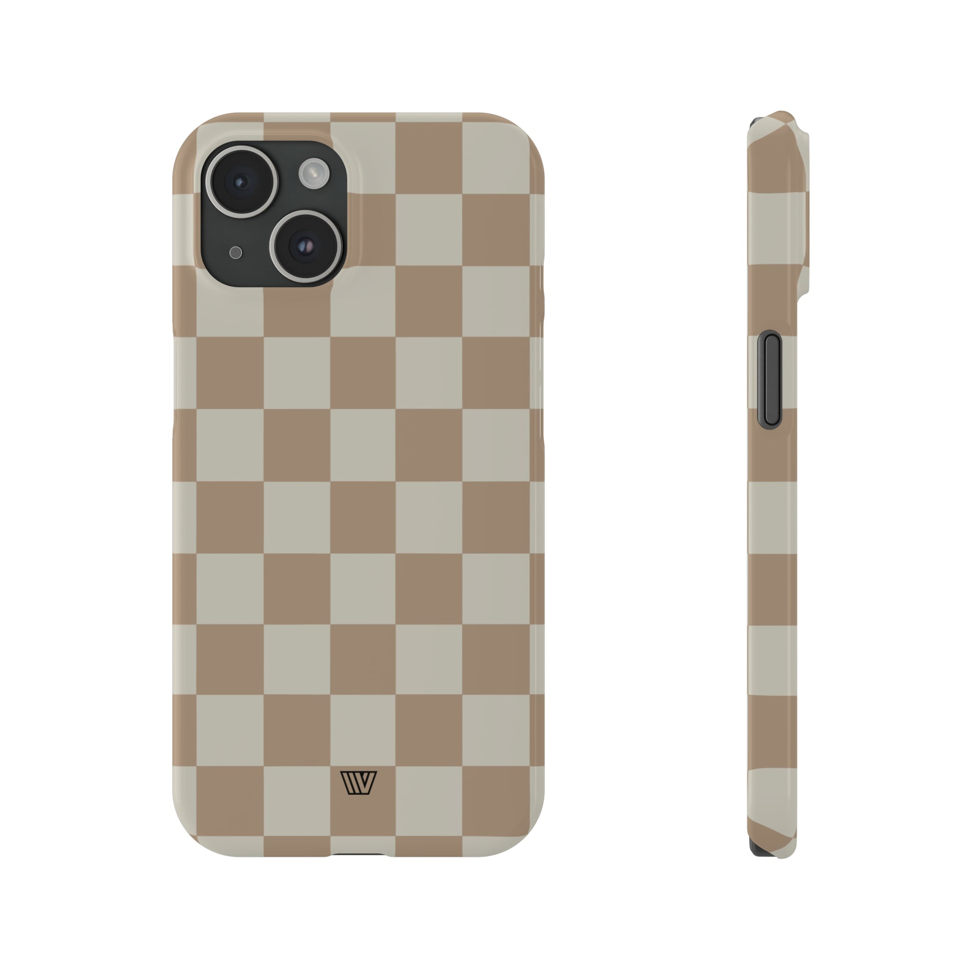 NEUTRAL CHECKERBOARD | Slim iPhone Case - Trovvve