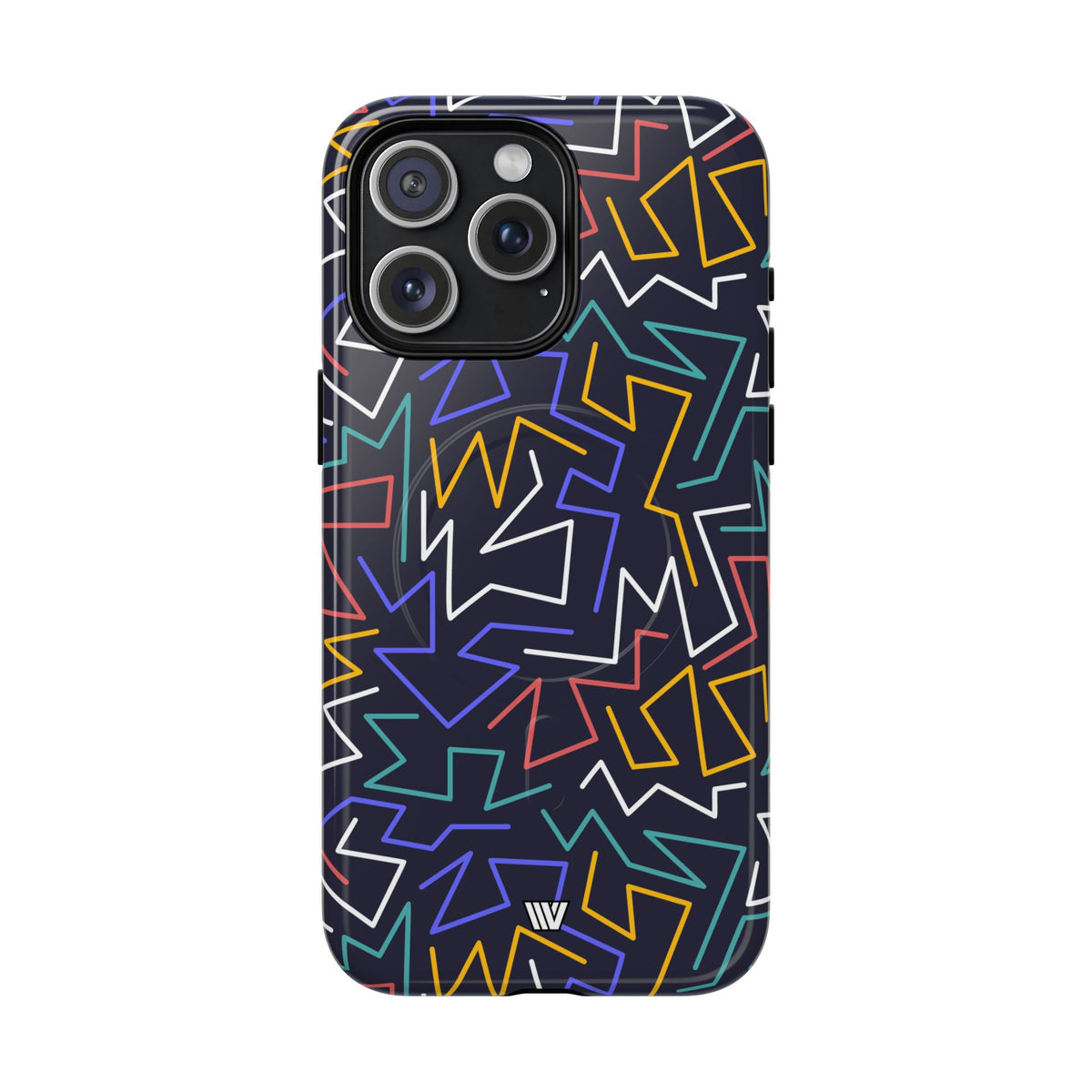 Zigzag Night MagSafe Tough iPhone Case – iPhone 15 Pro Max, Glossy