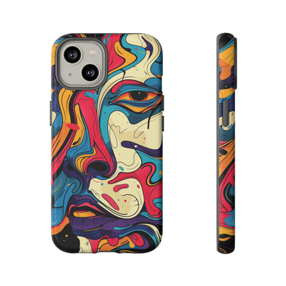 PAINT SWIRL FACE | Tough Phone Case