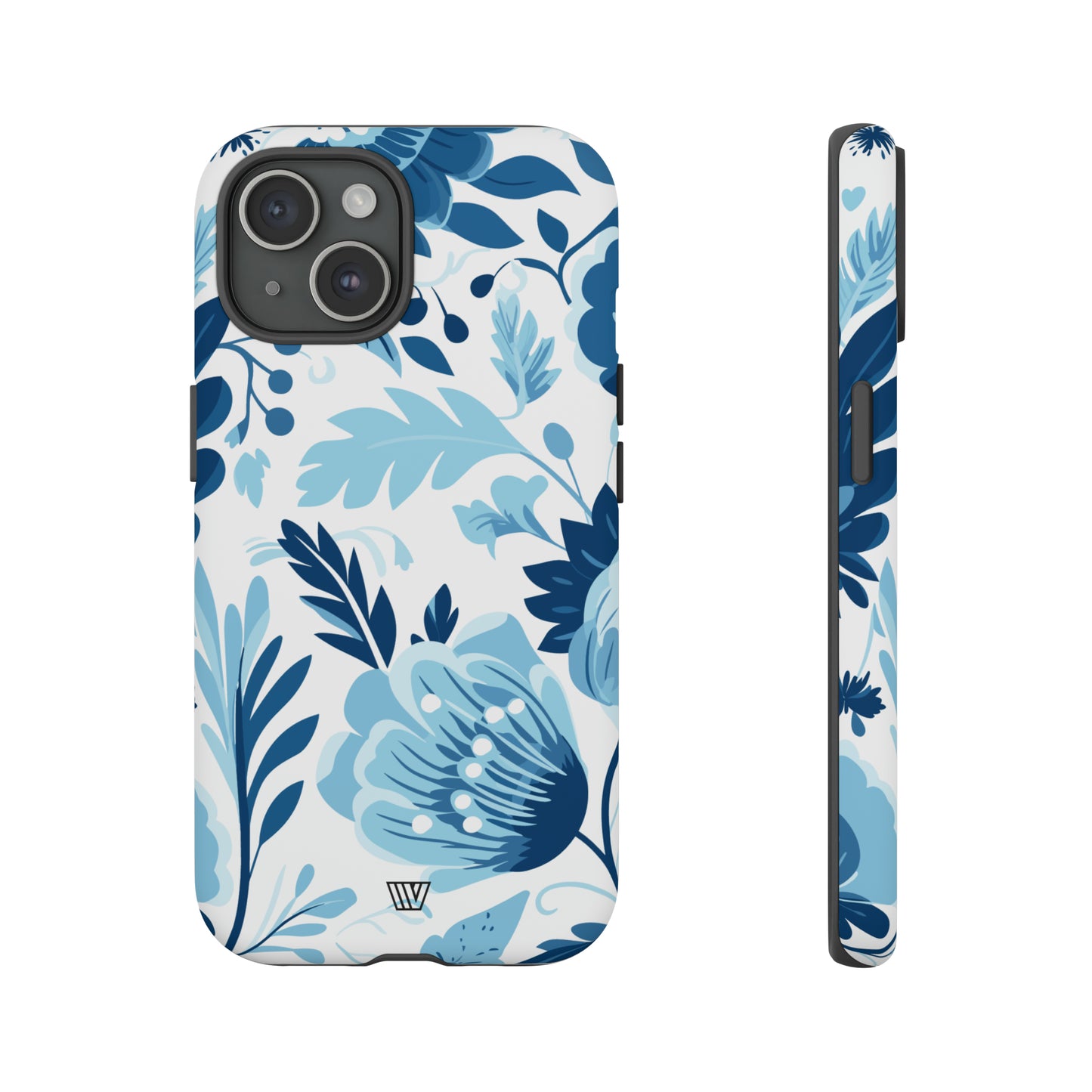 BLUE WHITE FLOWERS | Tough Phone Case - Trovvve