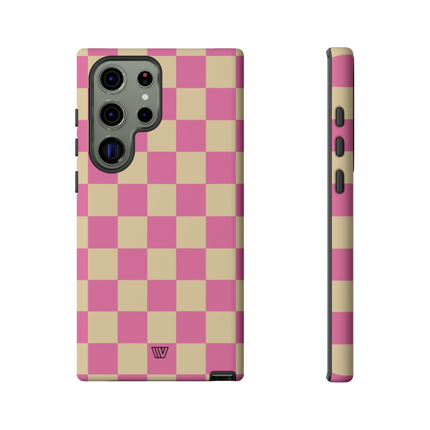 PINK TAN CHECKERBOARD | Tough Phone Case - Trovvve