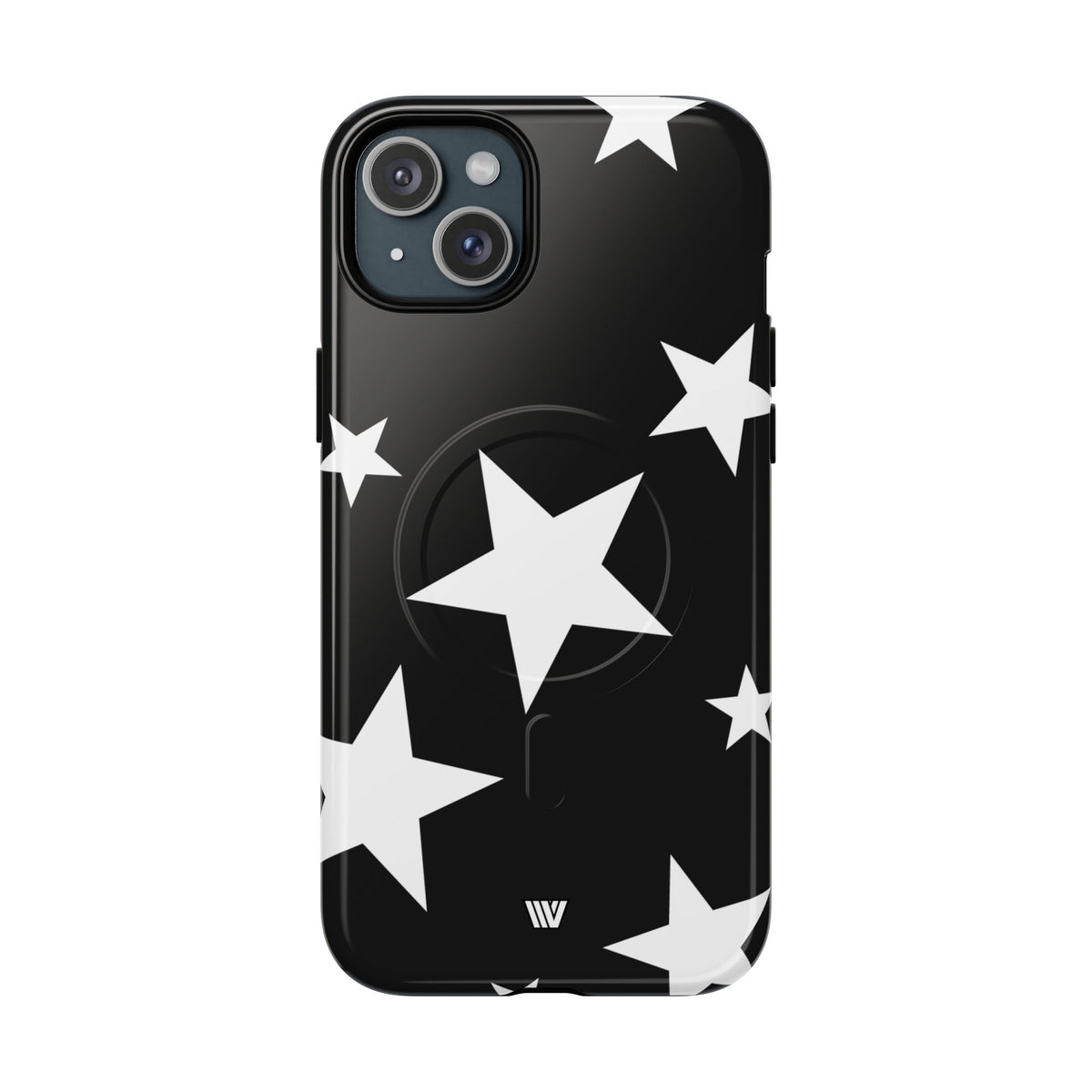 JET BLACK BOLD STARS | MagSafe Tough iPhone Case