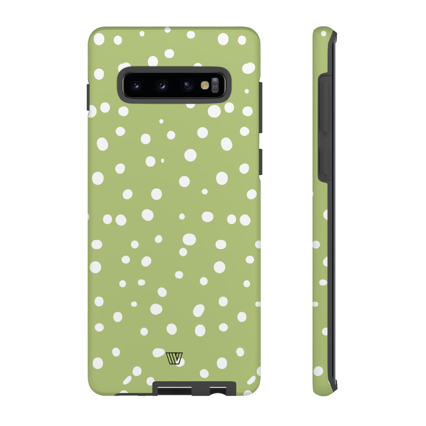 PALE OLIVE DOTS | Tough Phone Case - Trovvve