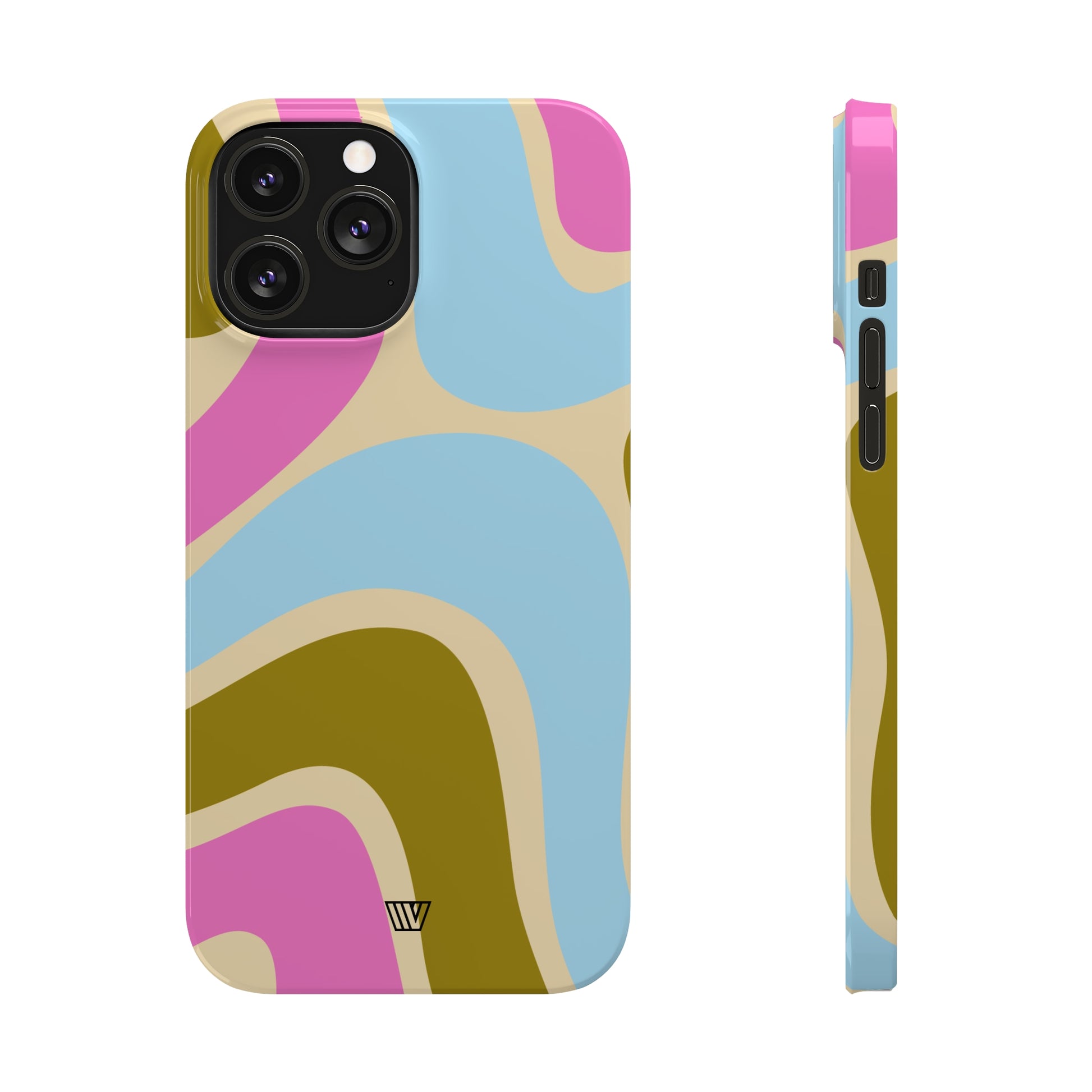 LARGE GROOVY WAVES | Slim iPhone Case - Trovvve