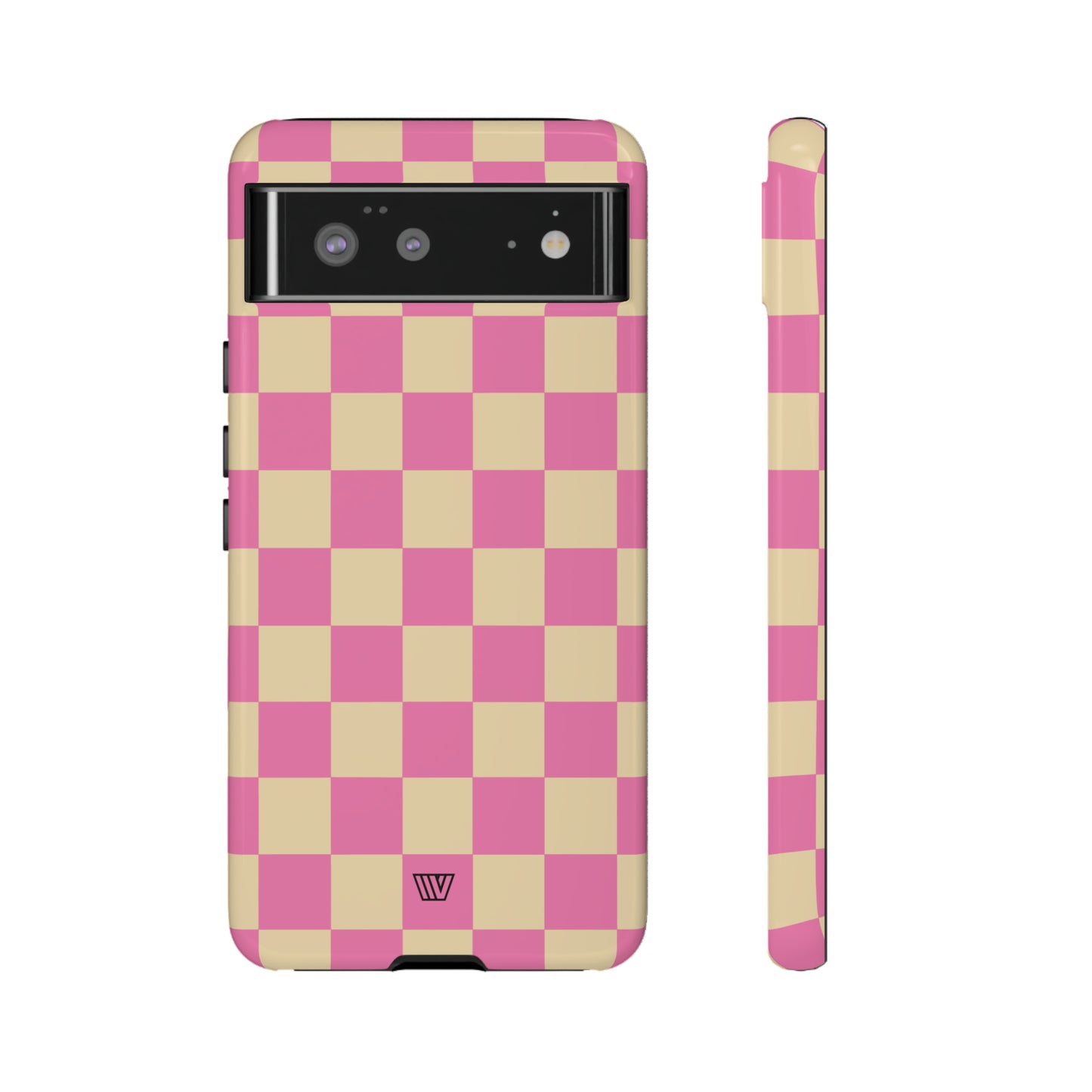 PINK TAN CHECKERBOARD | Tough Phone Case - Trovvve