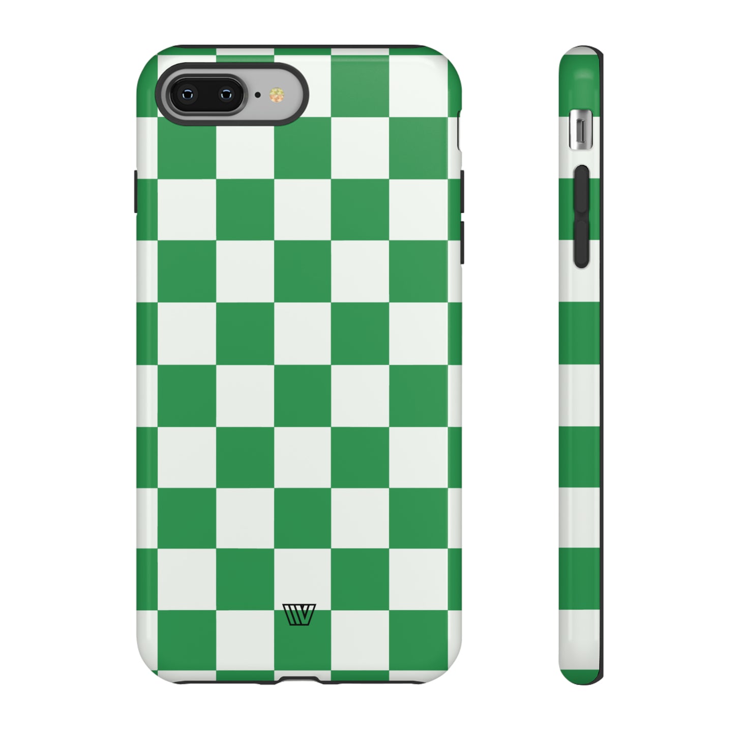 GREEN WHITE CHECKERBOARD | Tough Phone Case - Trovvve