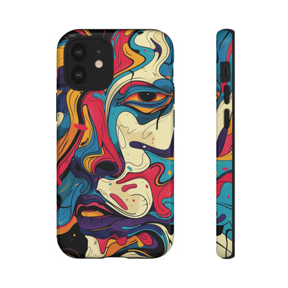 PAINT SWIRL FACE | Tough Phone Case