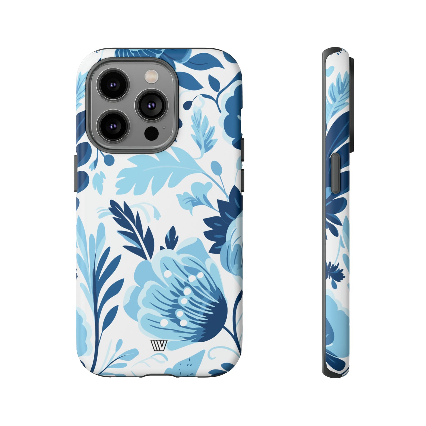 BLUE WHITE FLOWERS | Tough Phone Case - Trovvve