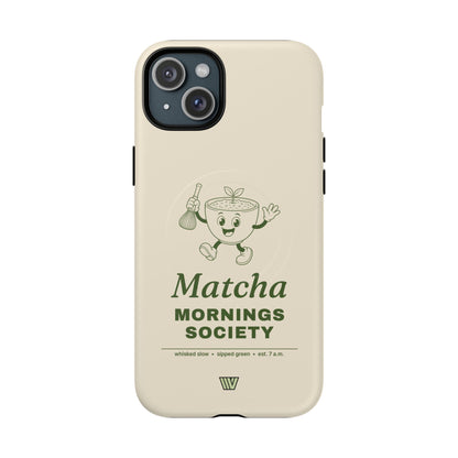 MATCHA MORNINGS | MagSafe Tough iPhone Case
