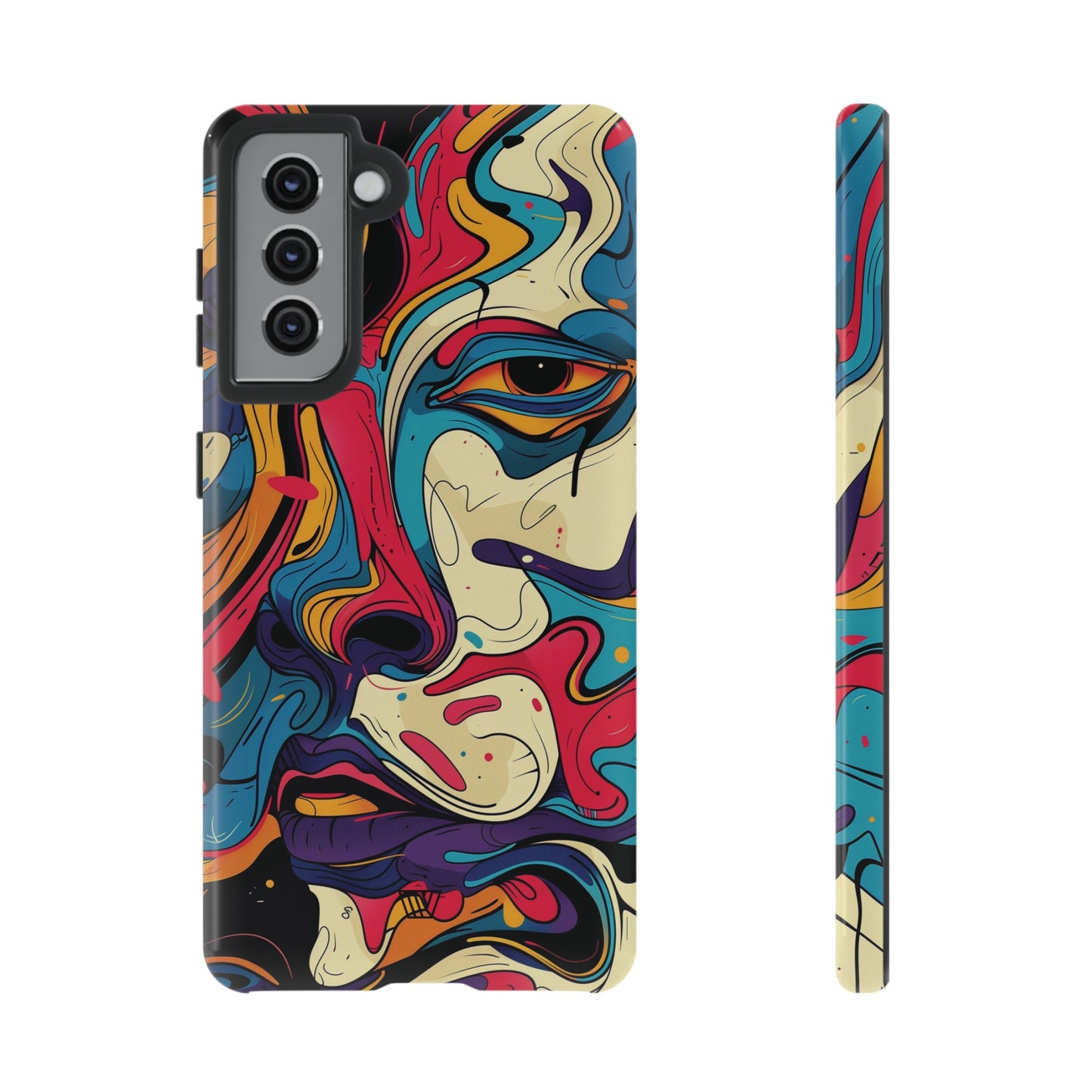 PAINT SWIRL FACE | Tough Phone Case