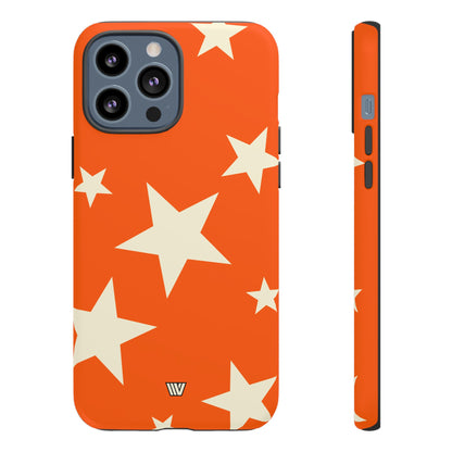 ORANGE BOLD STARS | Tough Phone Case