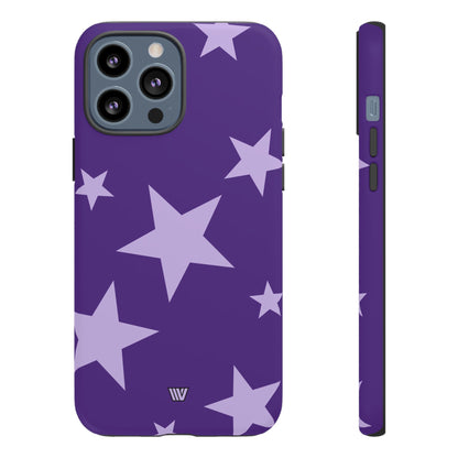 PURPLE BOLD STARS | Tough Phone Case
