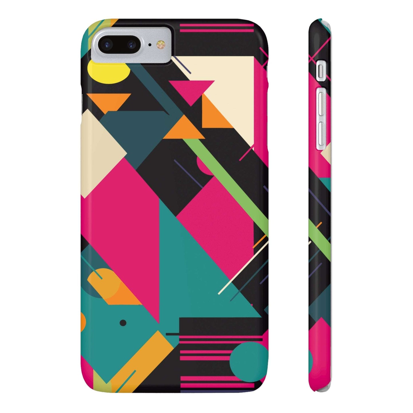 80s / 90s RETRO GEOMETRIC PATTERN | Slim iPhone Case - Trovvve