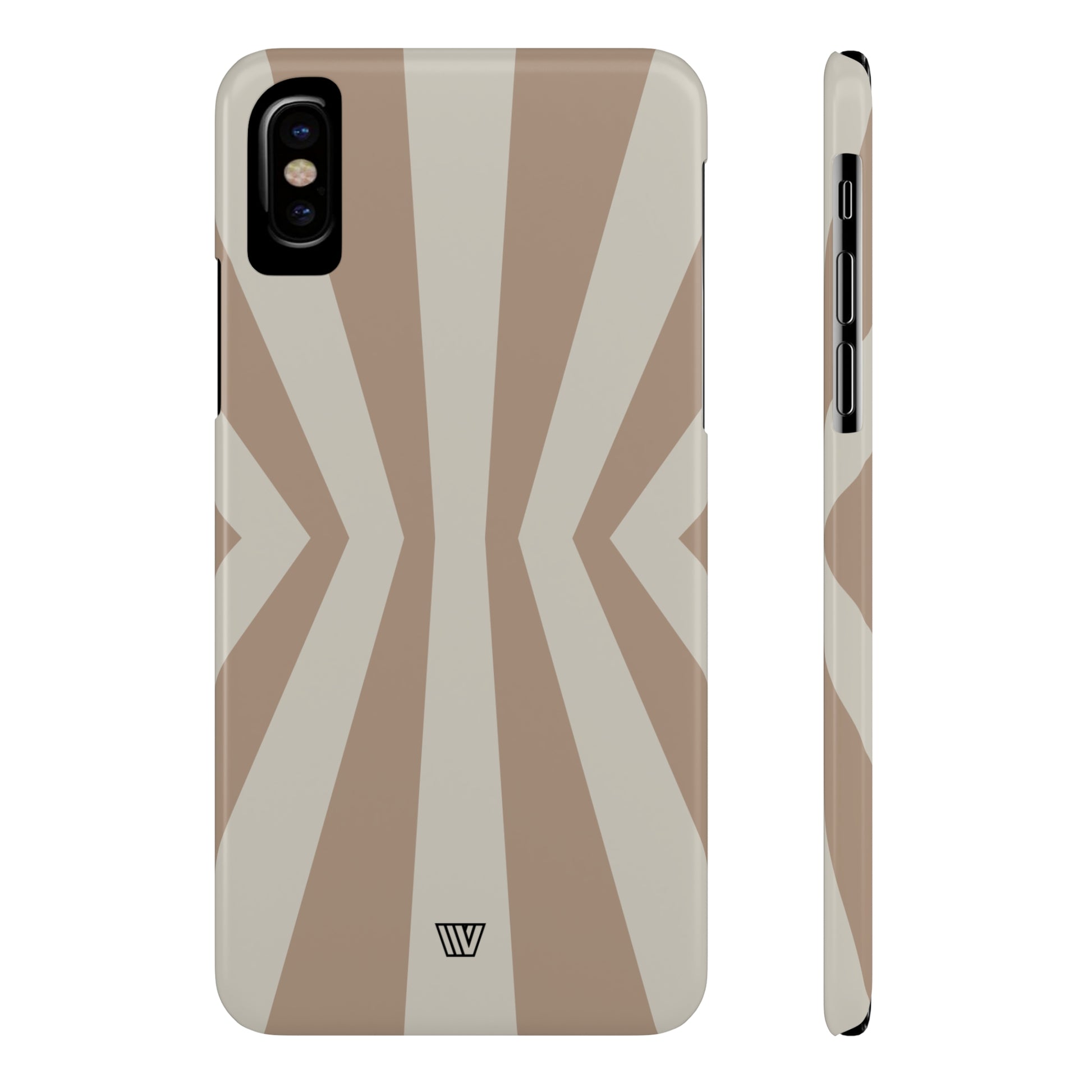 NEUTRAL INWARD LINES | Slim iPhone Case - Trovvve